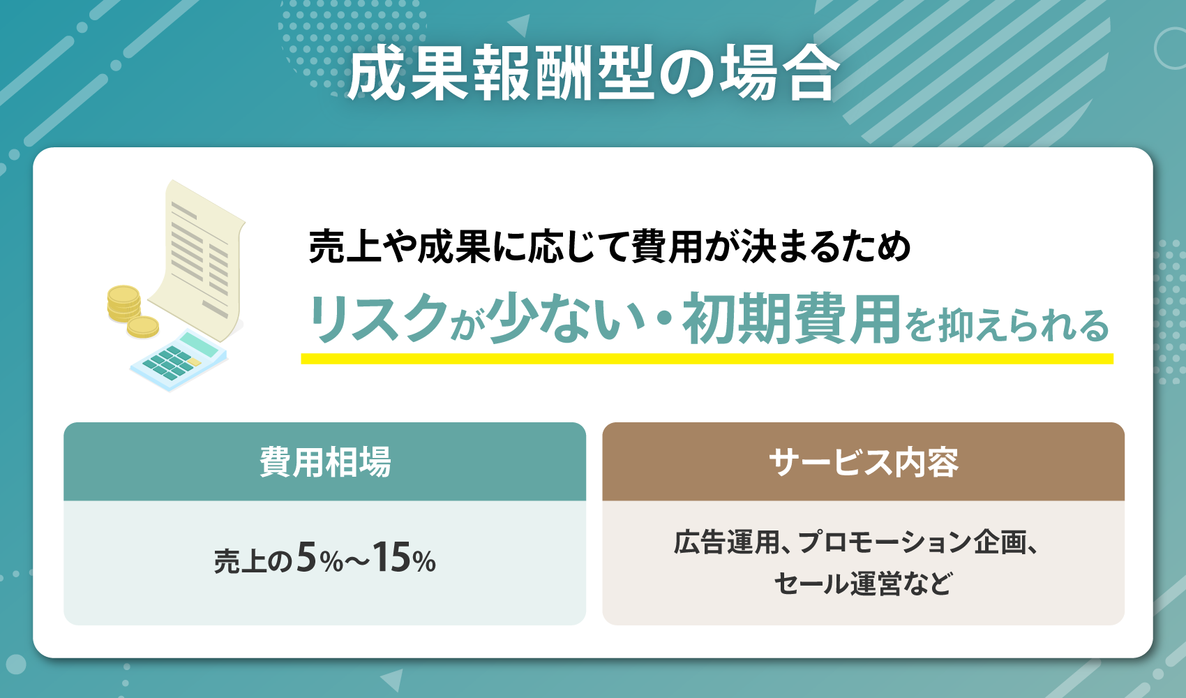 成果報酬型の場合