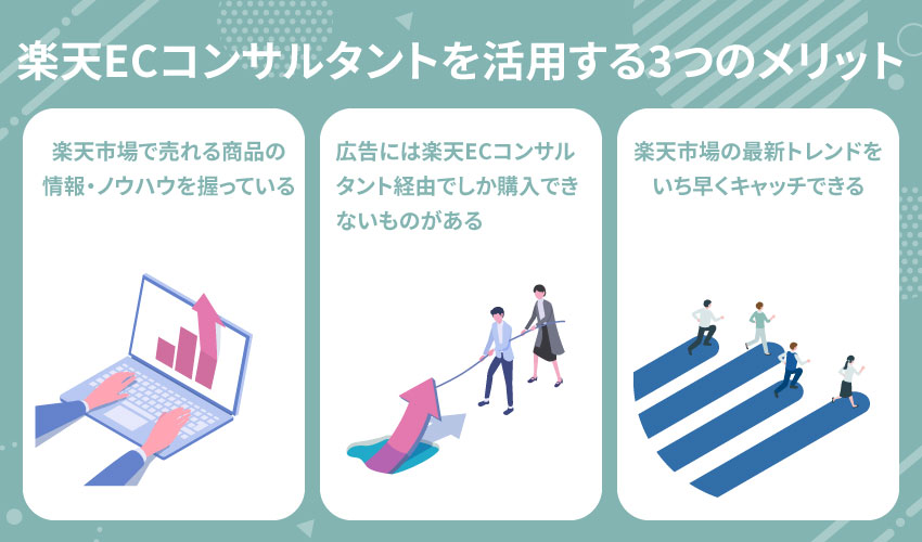 楽天ECコンサルタントを活用する3つのメリット