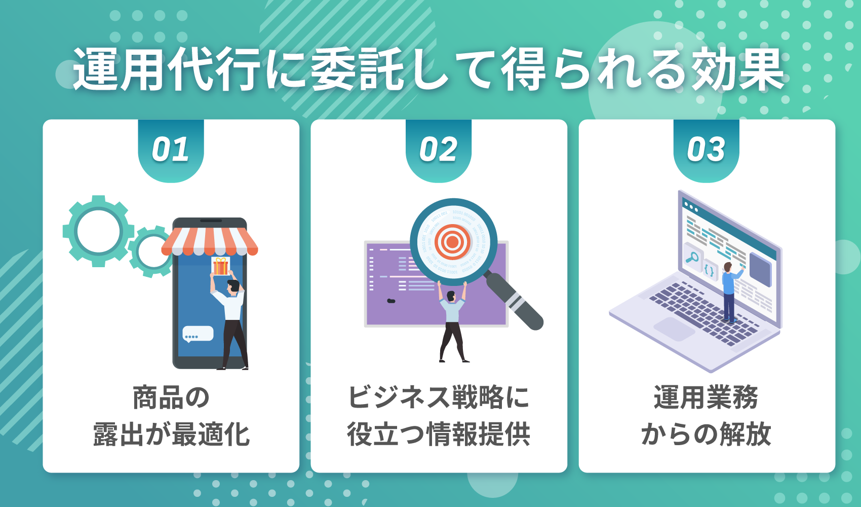 運用代行に委託して得られる効果