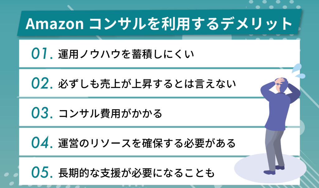 Amazonコンサルを利用するデメリット
