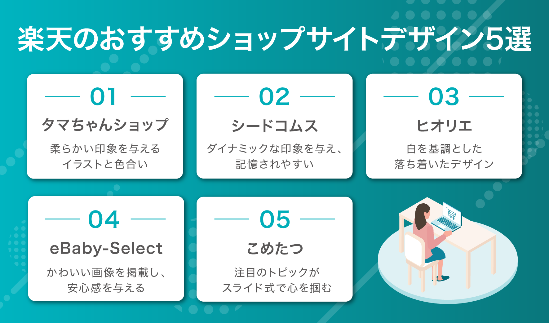 楽天のおすすめショップサイトデザイン5選