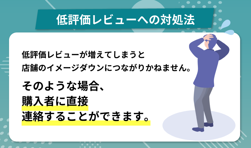 低評価レビューへの対処法