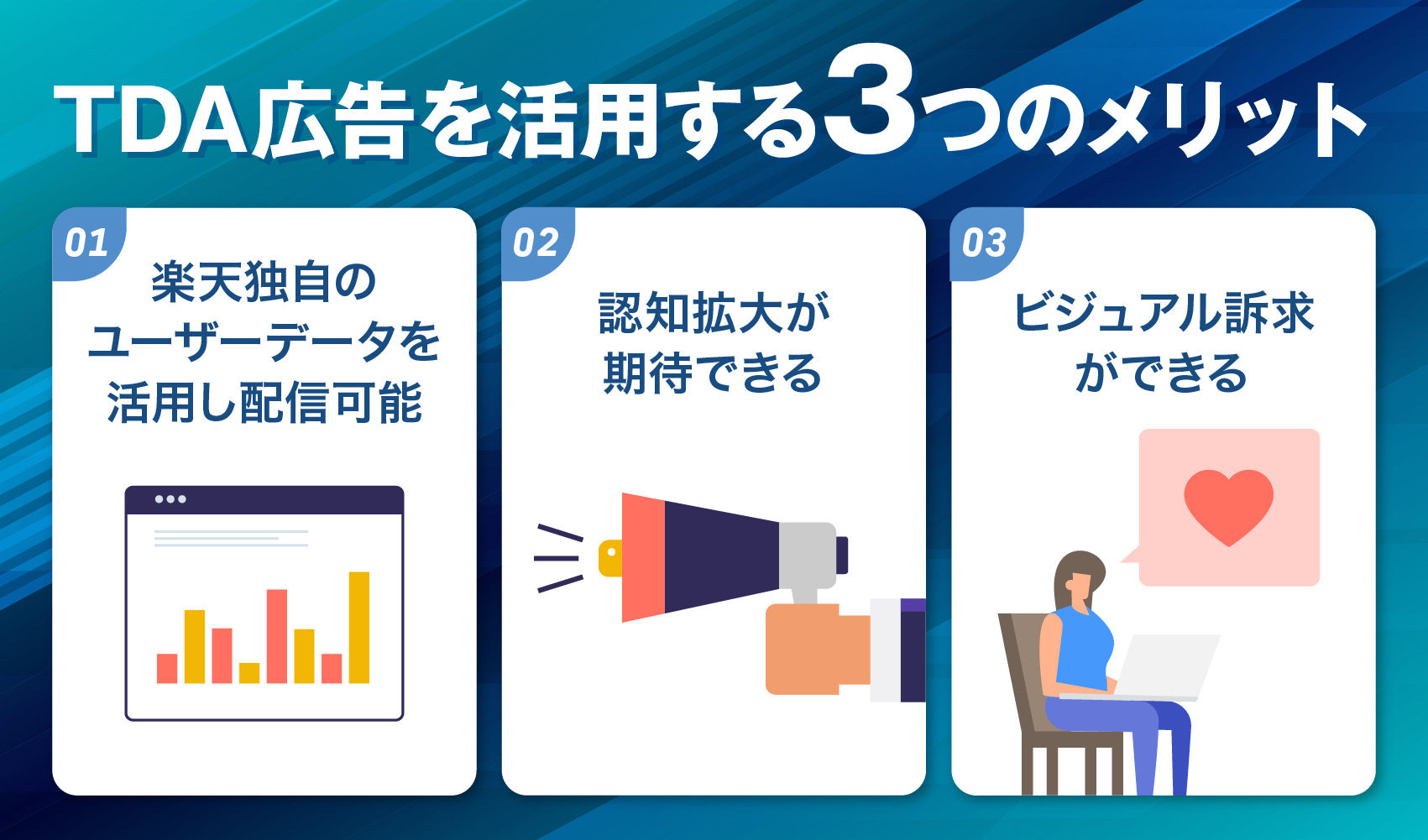 TDA広告を活用する3つのメリット