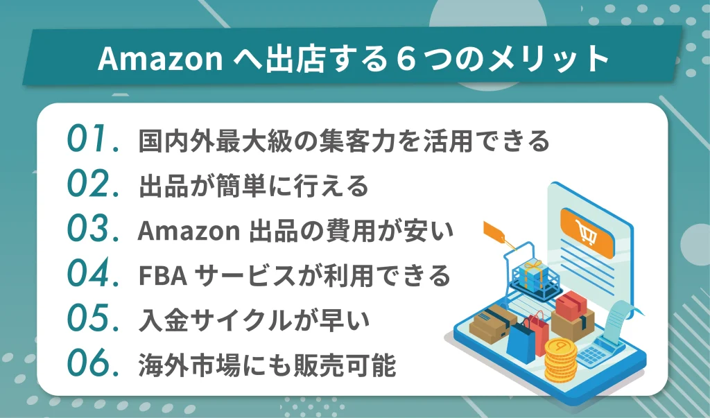 Amazonへ出店する6つのメリット
