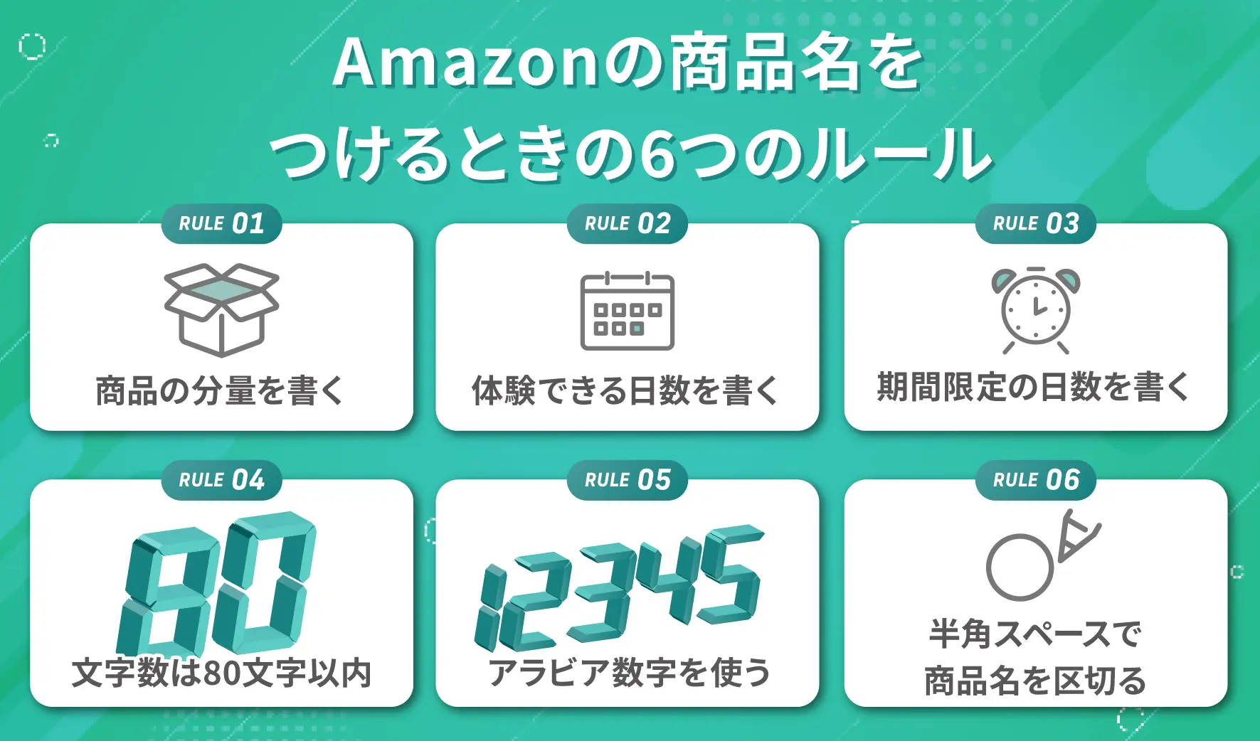 商品名をつけるときの6つのルール