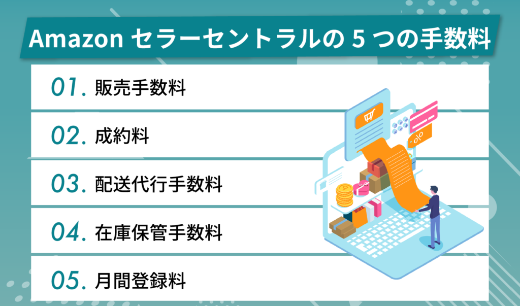Amazonセラーセントラルにおける5つの手数料