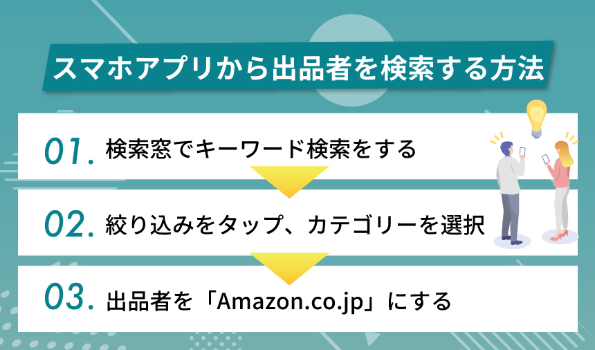 スマホアプリから出品者を検索する方法