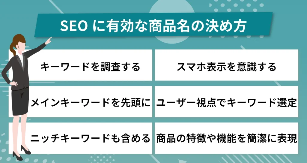SEOに有効な商品名の決め方