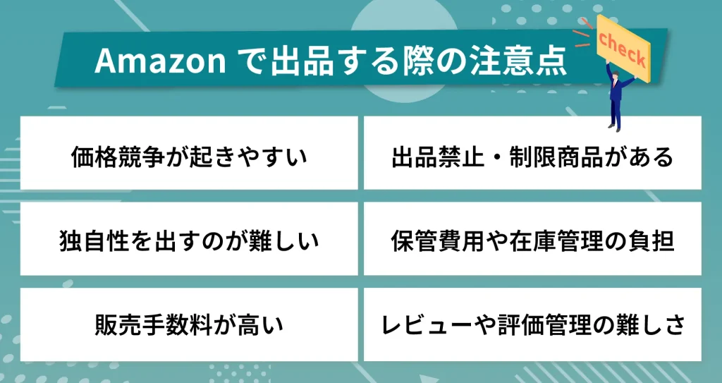 Amazonで商品を出品する際の注意点