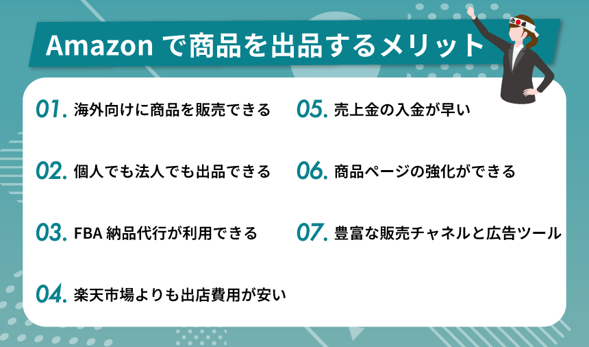 Amazonで商品を出品するメリット