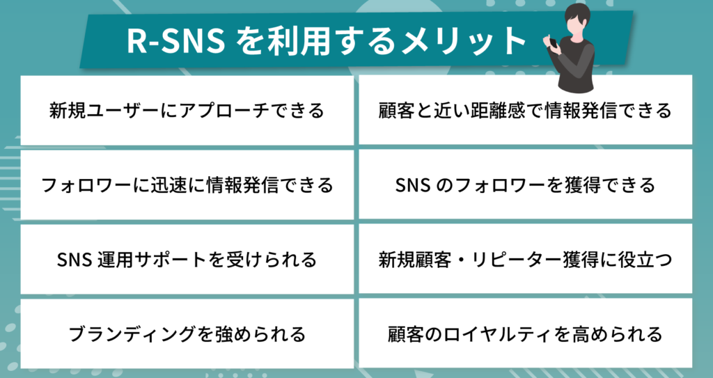 R-SNSを利用するメリット