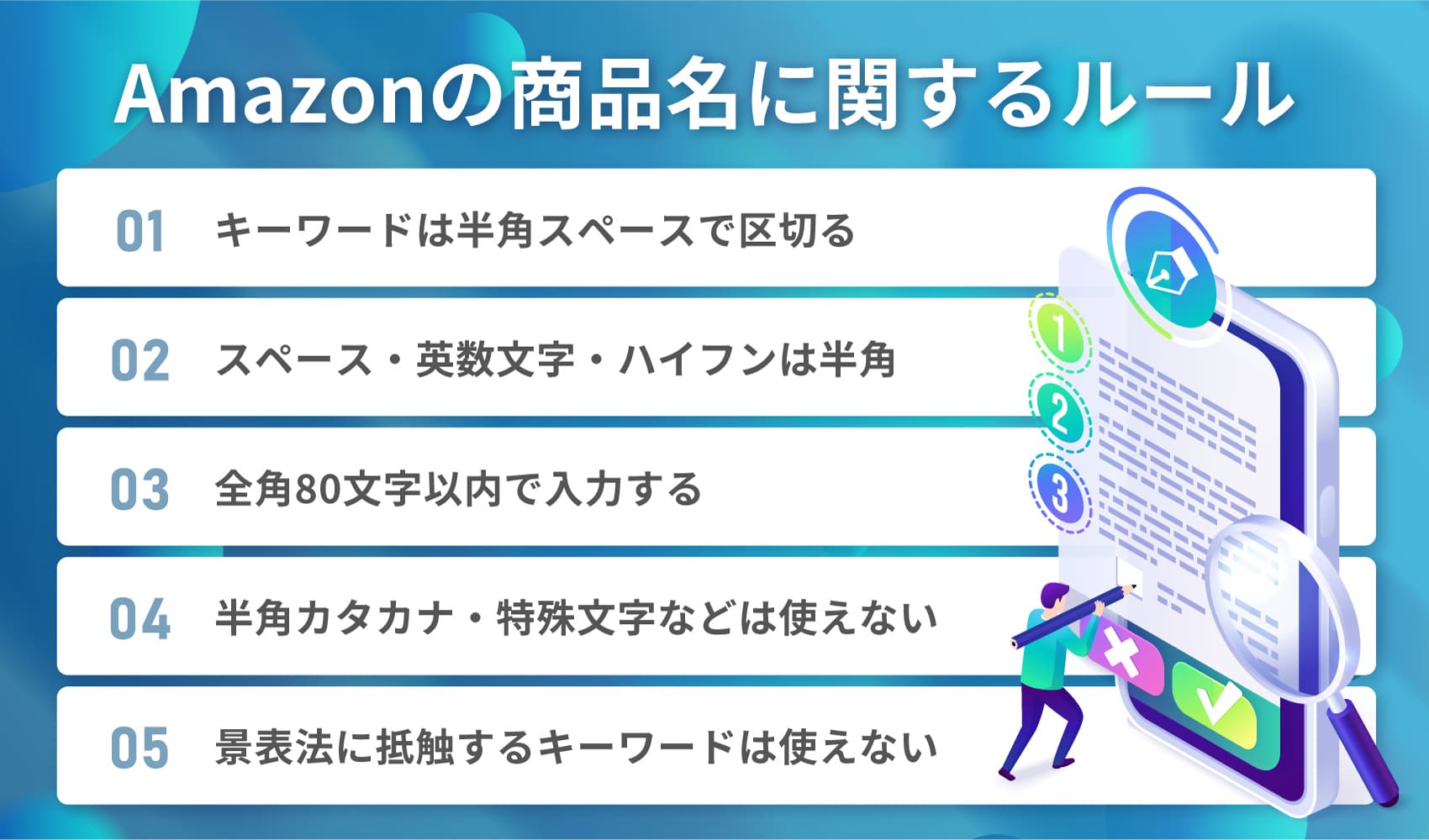 Amazonの商品名に関するルール 