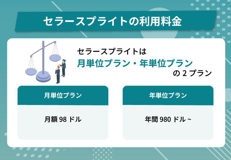 セラースプライトの利用料金