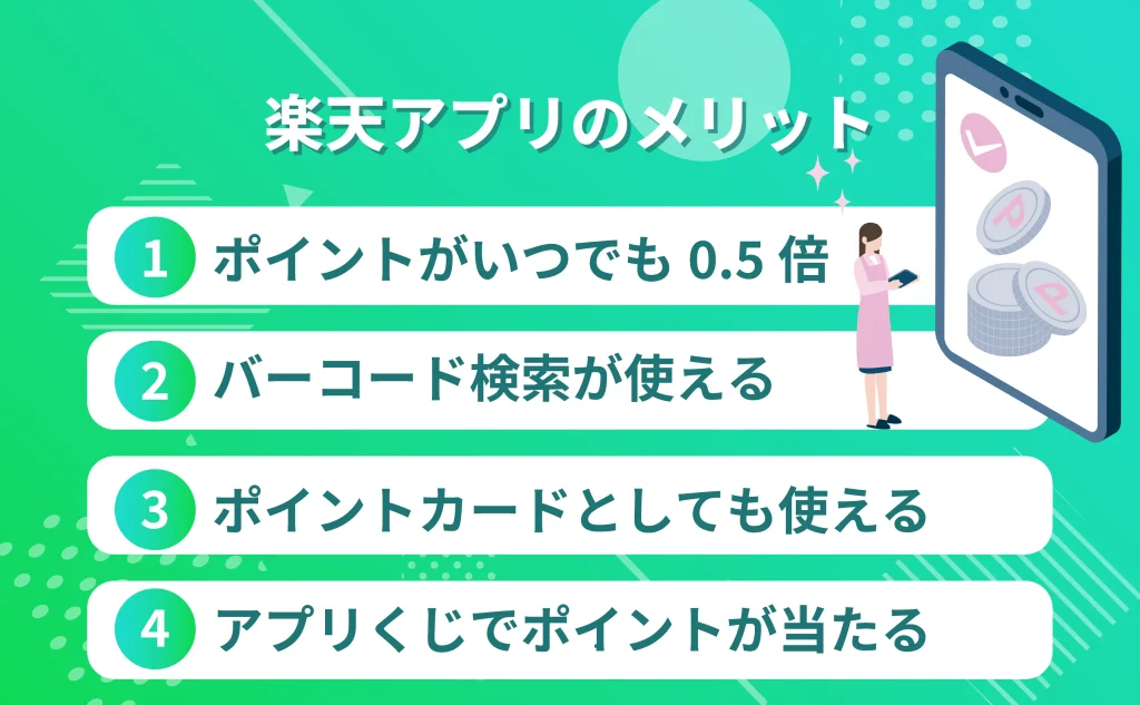 楽天市場アプリのメリット