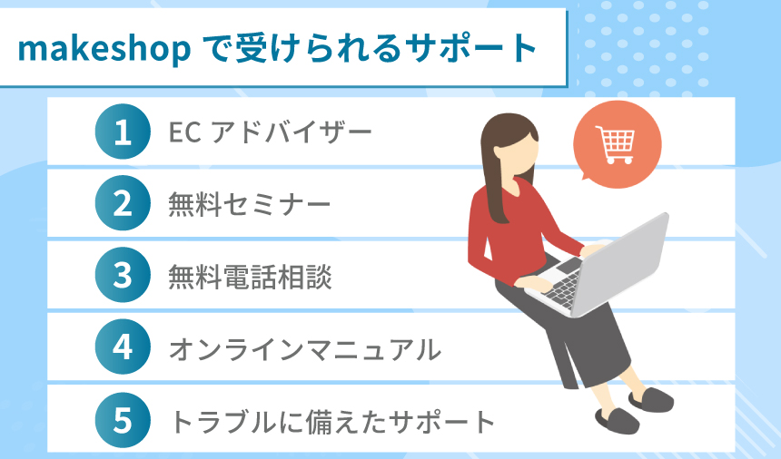makeshop運営にあたって受けられるサポート