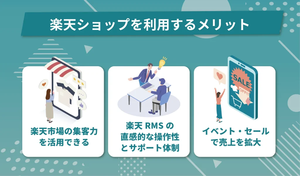 楽天ショップを利用するメリット
