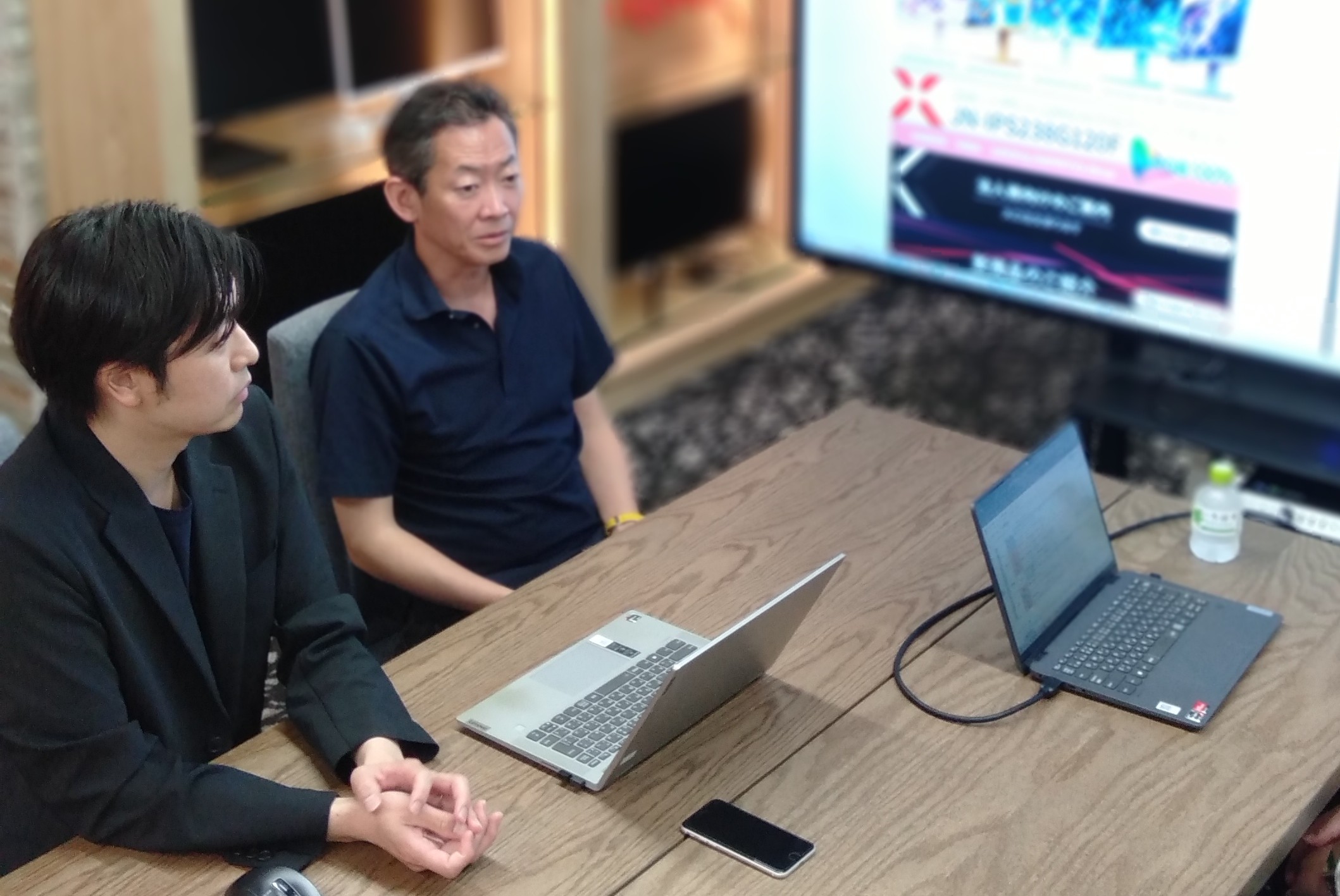 インタビュー風景